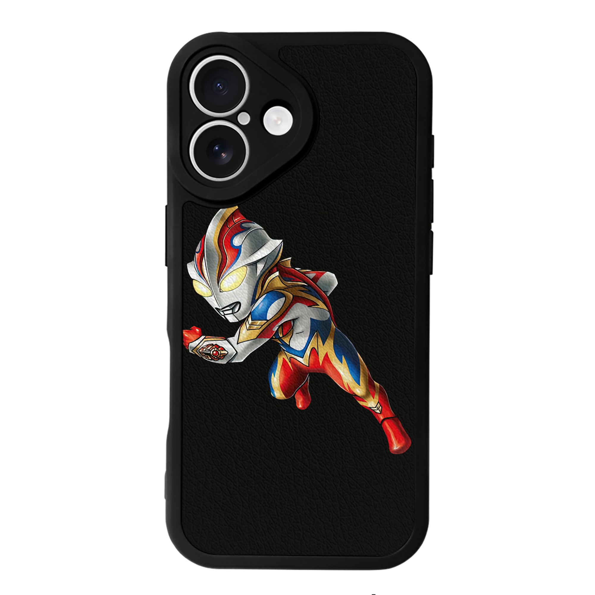 （画像用） ウルトラマン Ultraman 【iPhone 16シリーズ対応】シリコンスマホケース（レザー調） 材質：シリコン